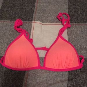 Pink and Orange Bikini Top